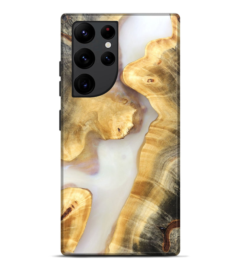 Galaxy S22 Ultra Wood Live Edge Phone Case - Sofia (Clear, 821812)