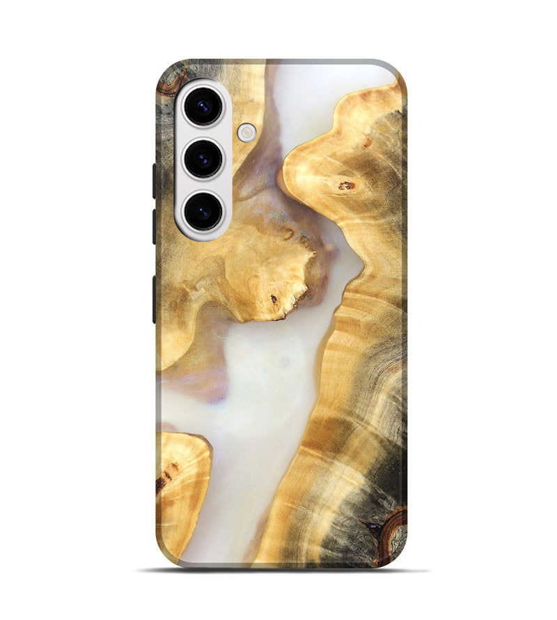Galaxy S25 Wood Live Edge Phone Case - Sofia (Clear, 821812)