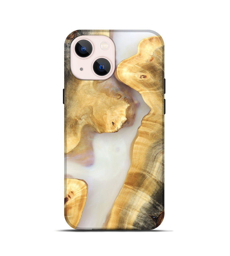 iPhone 13 mini Wood Live Edge Phone Case - Sofia (Clear, 821812)