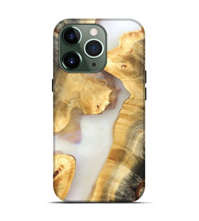 iPhone 13 Pro Wood Live Edge Phone Case - Sofia (Clear, 821812)