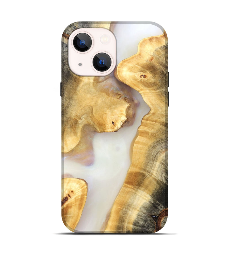 iPhone 14 Wood Live Edge Phone Case - Sofia (Clear, 821812)