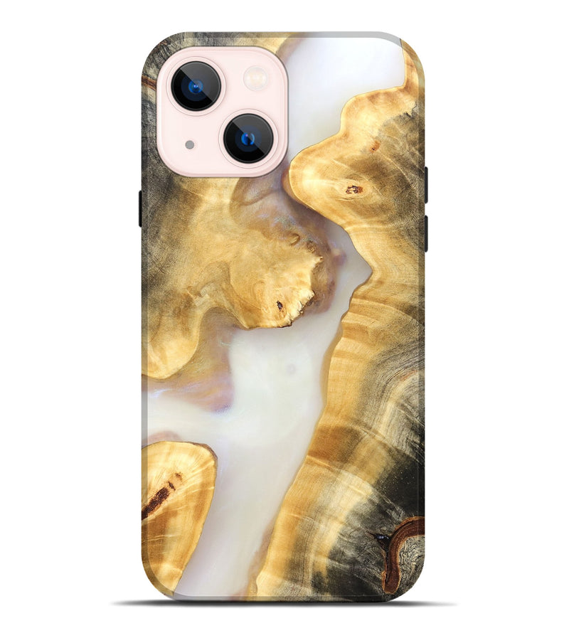 iPhone 14 Plus Wood Live Edge Phone Case - Sofia (Clear, 821812)