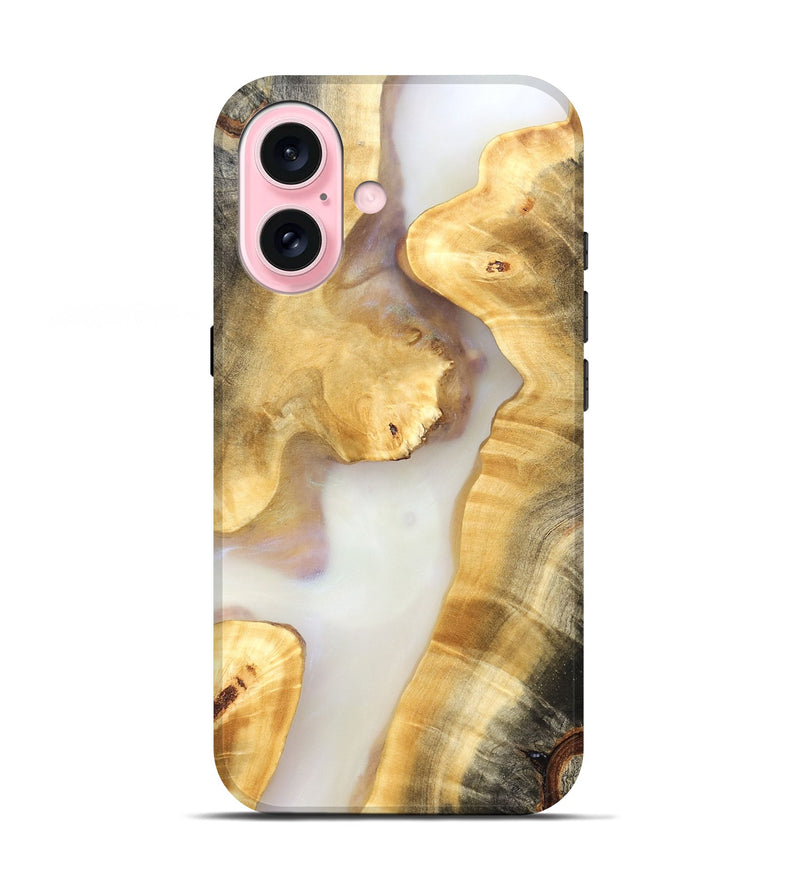 iPhone 17 Wood Live Edge Phone Case - Sofia (Clear, 821812)