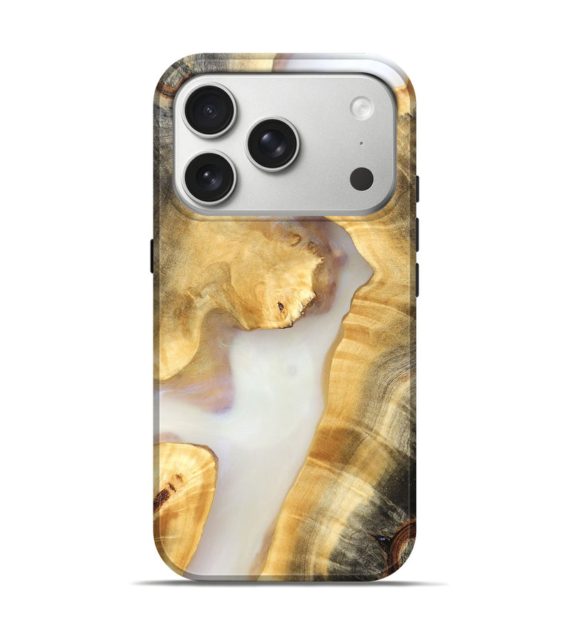 iPhone 17 Pro Wood Live Edge Phone Case - Sofia (Clear, 821812)