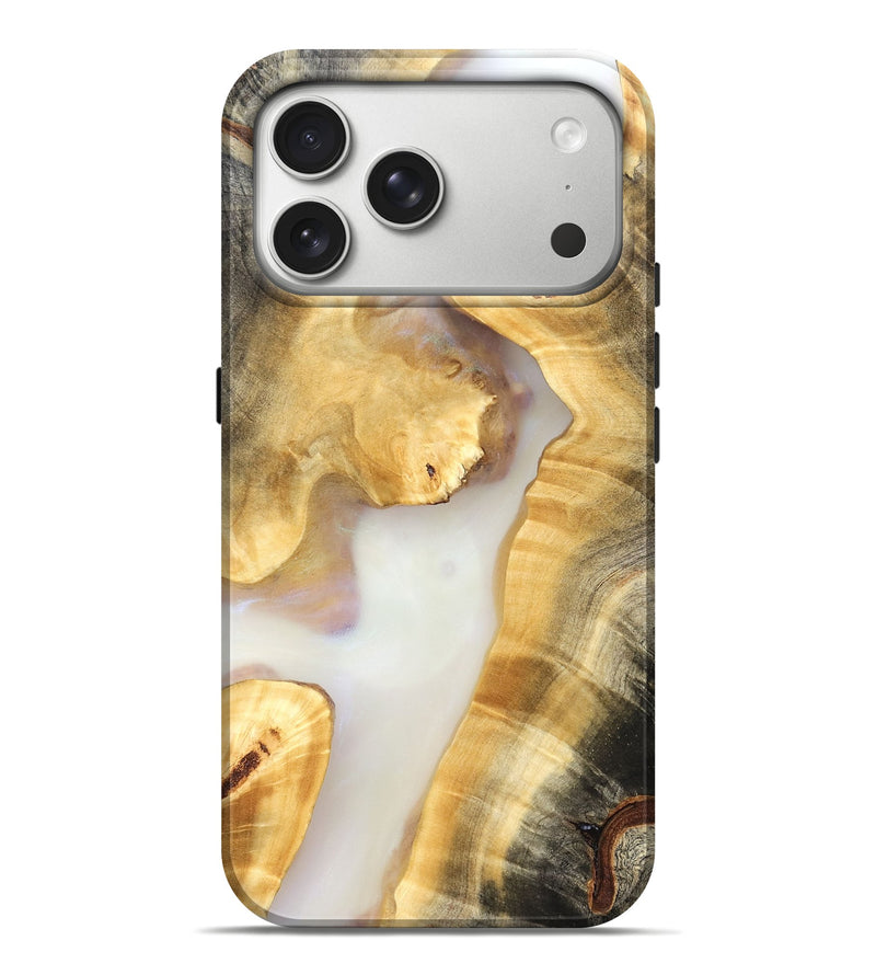 iPhone 17 Pro Max Wood Live Edge Phone Case - Sofia (Clear, 821812)