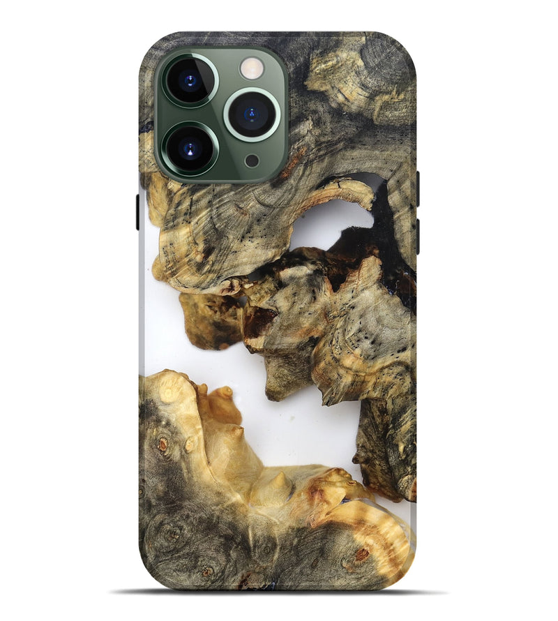 iPhone 13 Pro Max Wood Live Edge Phone Case - Briella (Clear, 821813)
