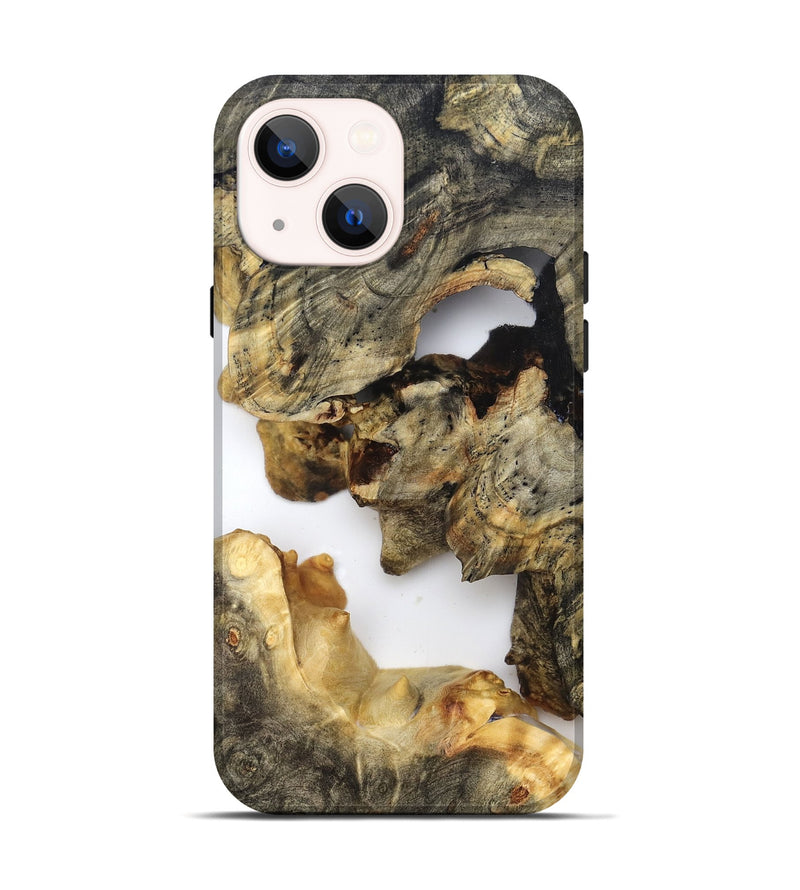 iPhone 14 Wood Live Edge Phone Case - Briella (Clear, 821813)