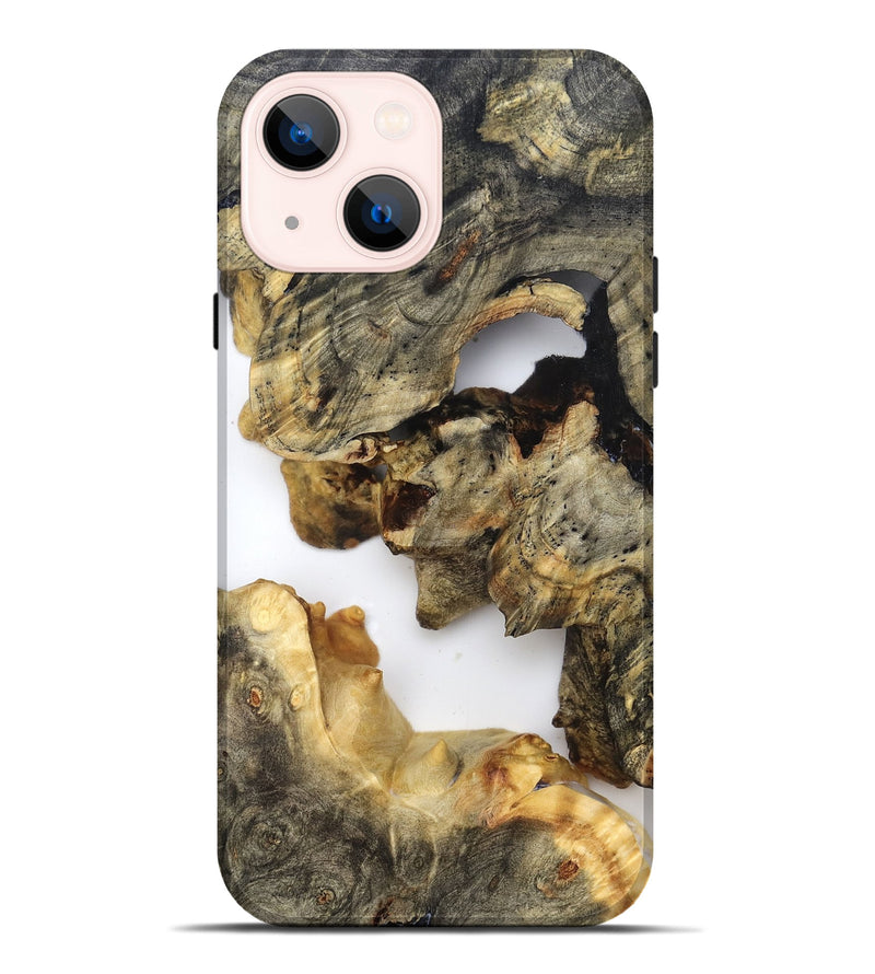 iPhone 14 Plus Wood Live Edge Phone Case - Briella (Clear, 821813)