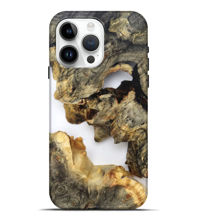 iPhone 15 Pro Max Wood Live Edge Phone Case - Briella (Clear, 821813)