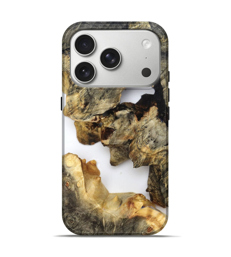 iPhone 17 Pro Wood Live Edge Phone Case - Briella (Clear, 821813)