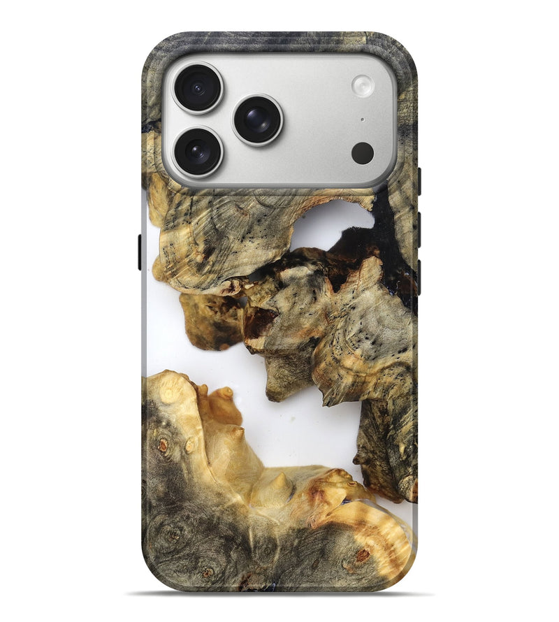 iPhone 17 Pro Max Wood Live Edge Phone Case - Briella (Clear, 821813)