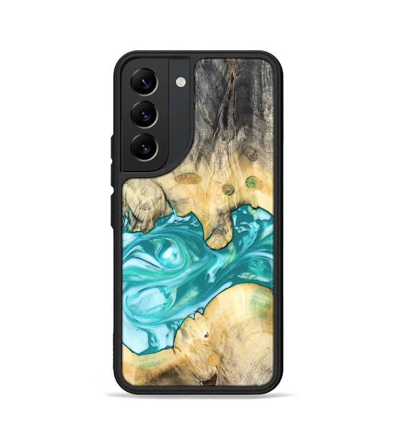 Galaxy S22 Wood Phone Case - Hilary (Green, 821818)