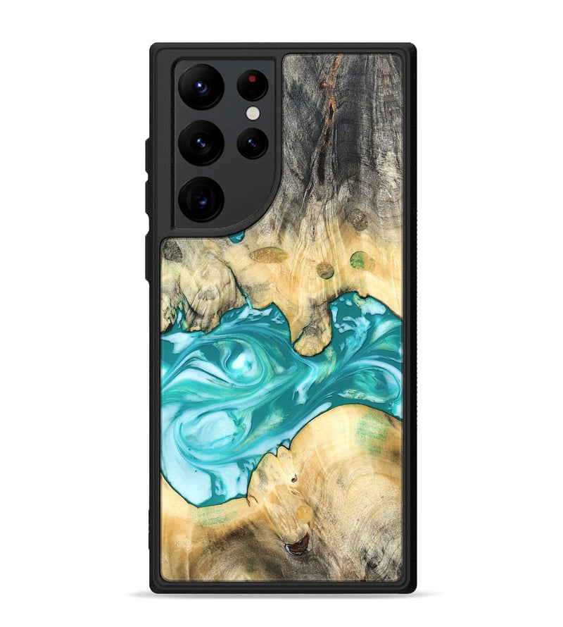 Galaxy S22 Ultra Wood Phone Case - Hilary (Green, 821818)