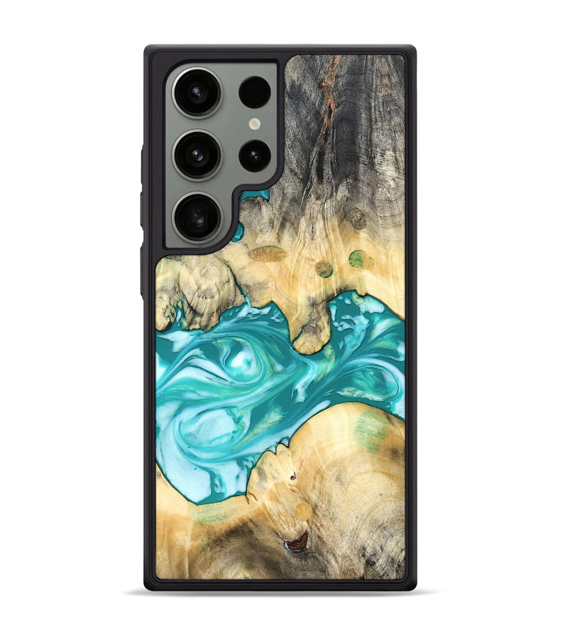 Galaxy S24 Ultra Wood Phone Case - Hilary (Green, 821818)