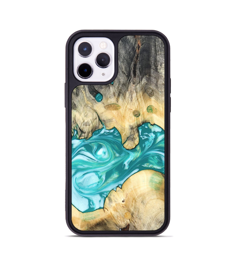 iPhone 11 Pro Wood Phone Case - Hilary (Green, 821818)
