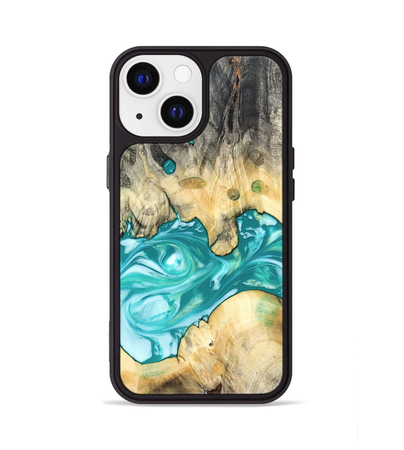 iPhone 13 Wood Phone Case - Hilary (Green, 821818)