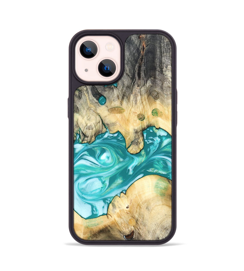 iPhone 14 Wood Phone Case - Hilary (Green, 821818)