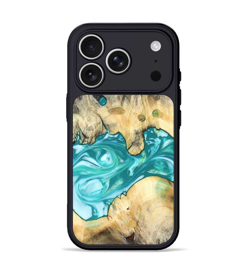 iPhone 17 Pro Wood Phone Case - Hilary (Green, 821818)