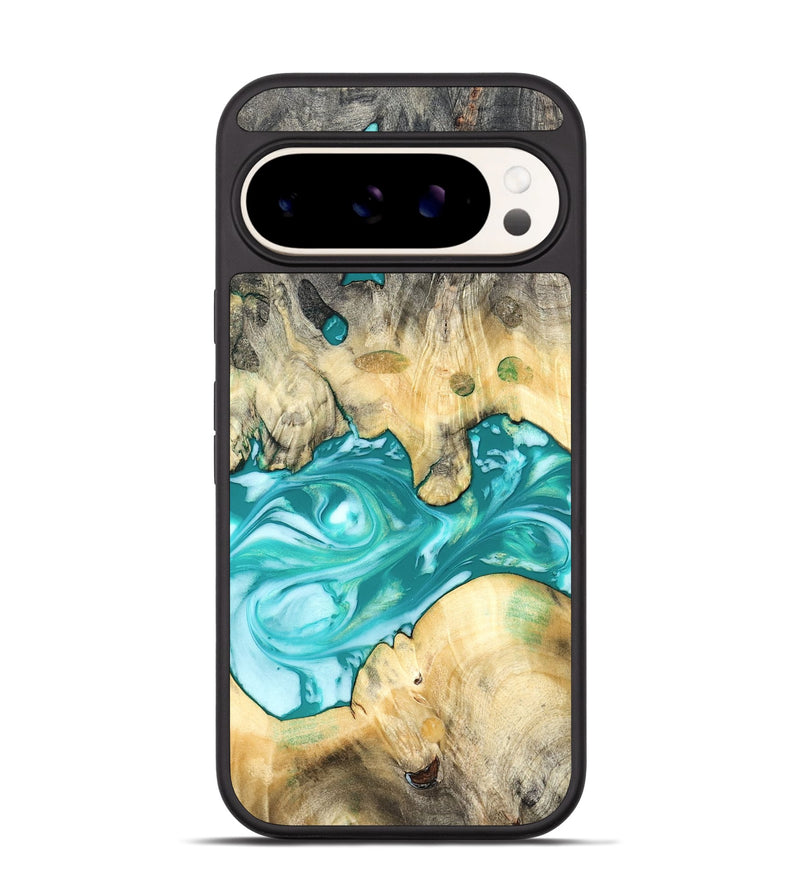 Pixel 9 Pro Wood Phone Case - Hilary (Green, 821818)