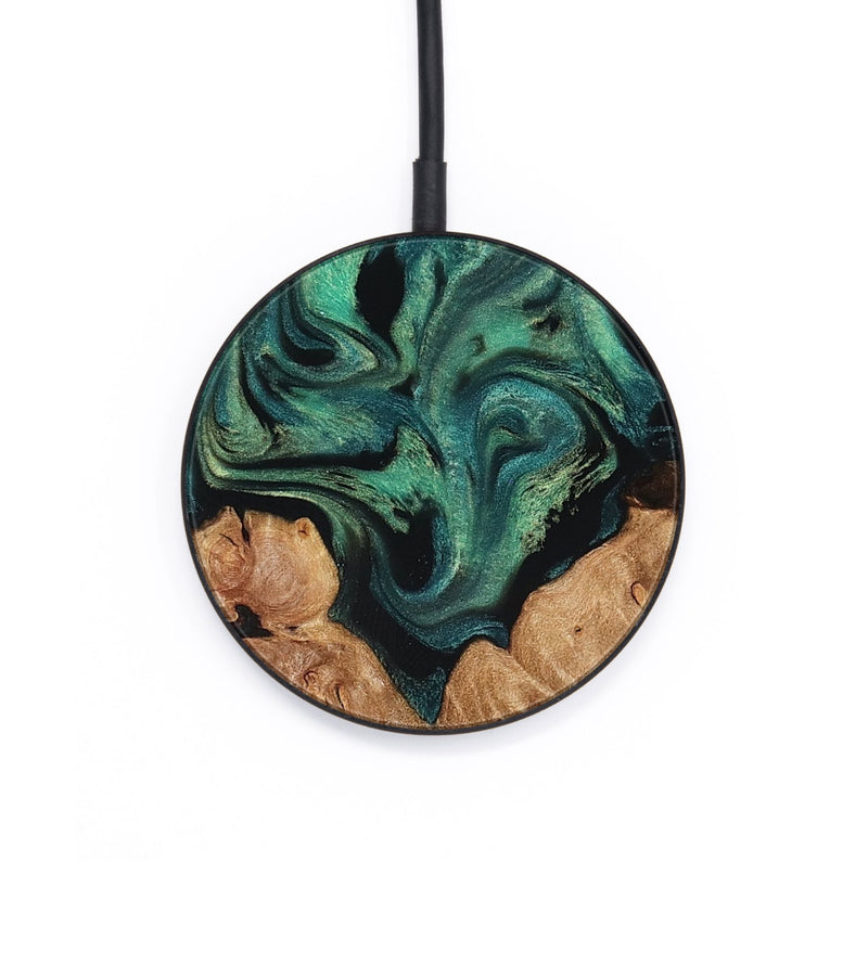 Circle Wood Wireless Charger - Cliff (Green, 821819)