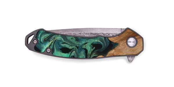 EDC Wood Pocket Knife - Cliff (Green, 821819)