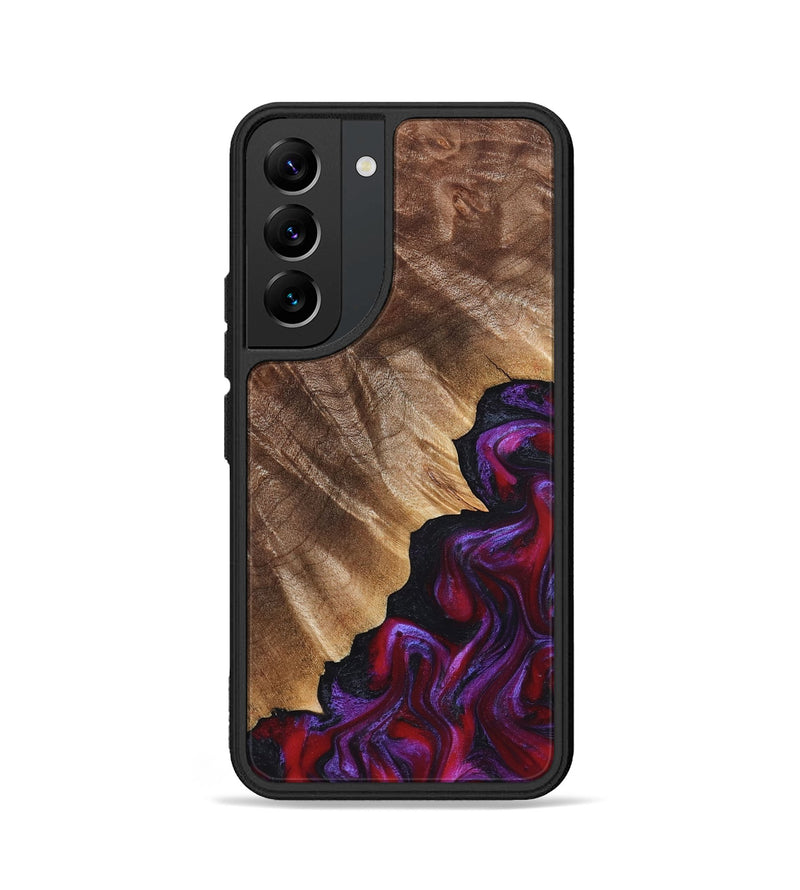 Galaxy S22 Wood Phone Case - Jordin (Red, 821823)