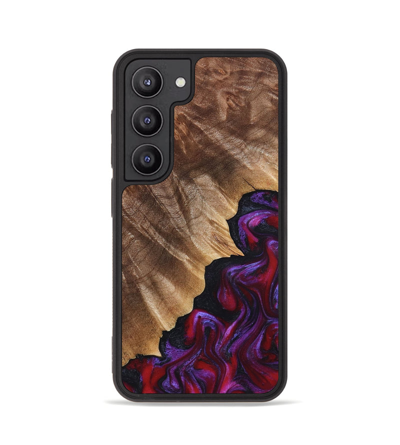 Galaxy S23 Wood Phone Case - Jordin (Red, 821823)