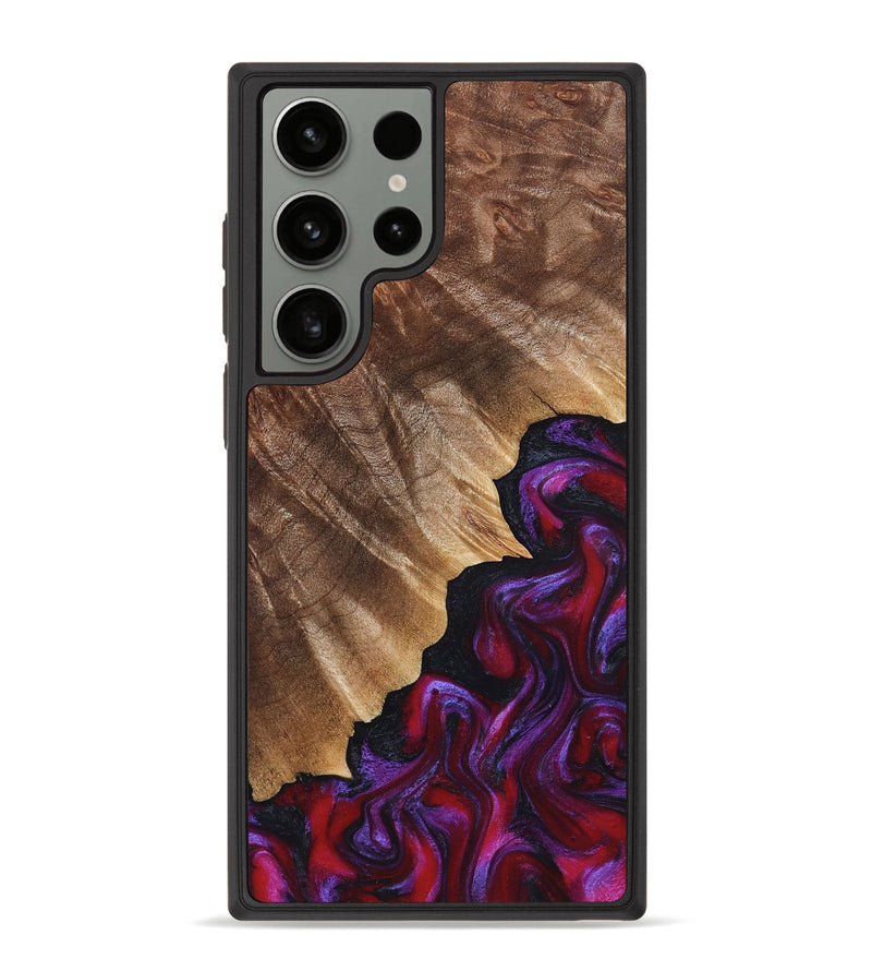 Galaxy S23 Ultra Wood Phone Case - Jordin (Red, 821823)