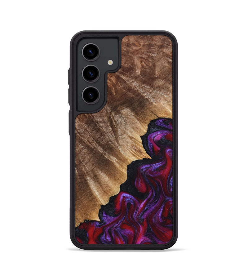Galaxy S24 Wood Phone Case - Jordin (Red, 821823)