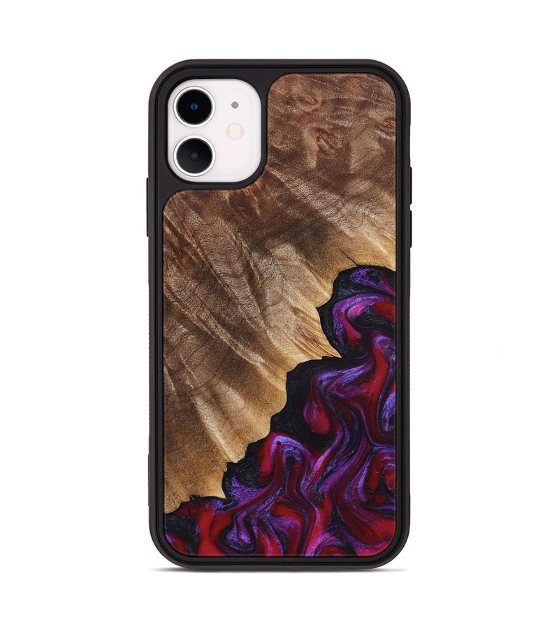 iPhone 11 Wood Phone Case - Jordin (Red, 821823)