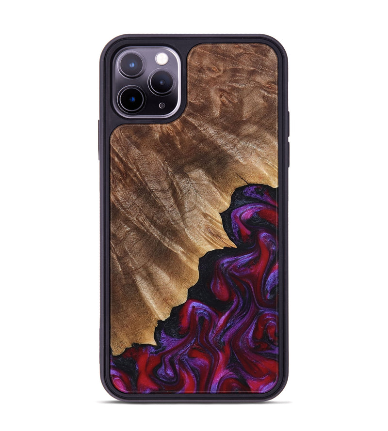 iPhone 11 Pro Max Wood Phone Case - Jordin (Red, 821823)