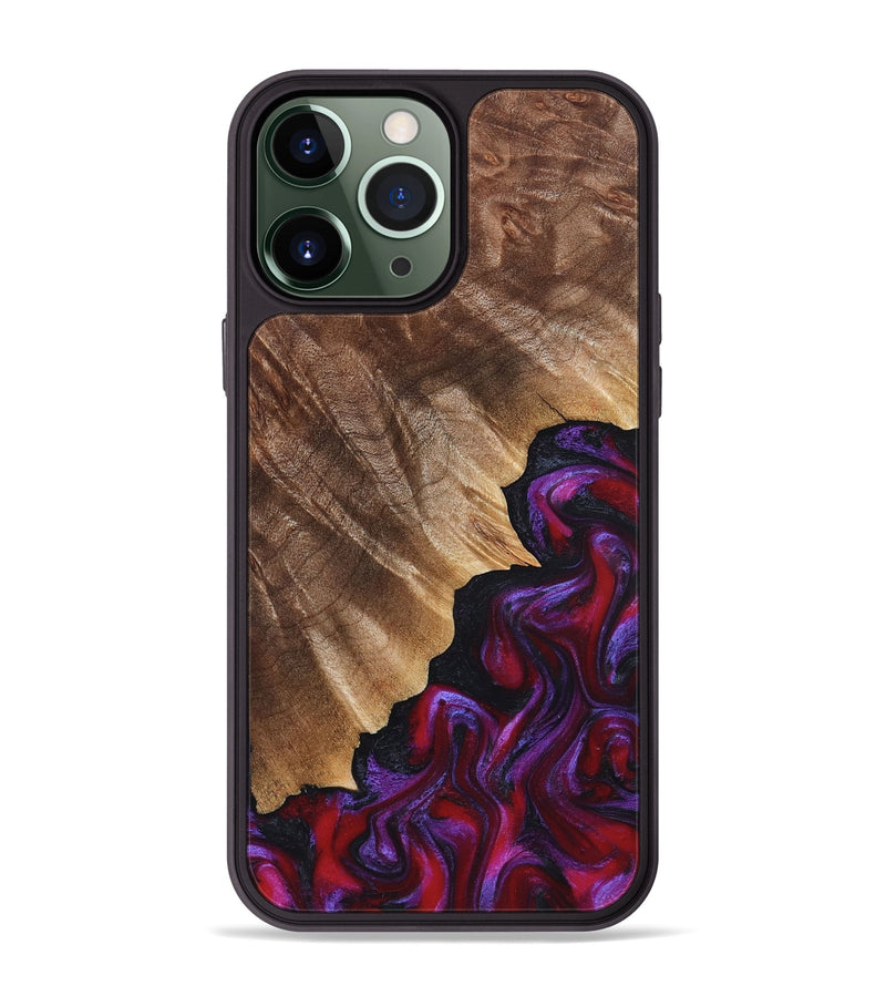 iPhone 13 Pro Max Wood Phone Case - Jordin (Red, 821823)