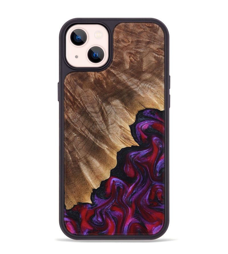 iPhone 14 Plus Wood Phone Case - Jordin (Red, 821823)