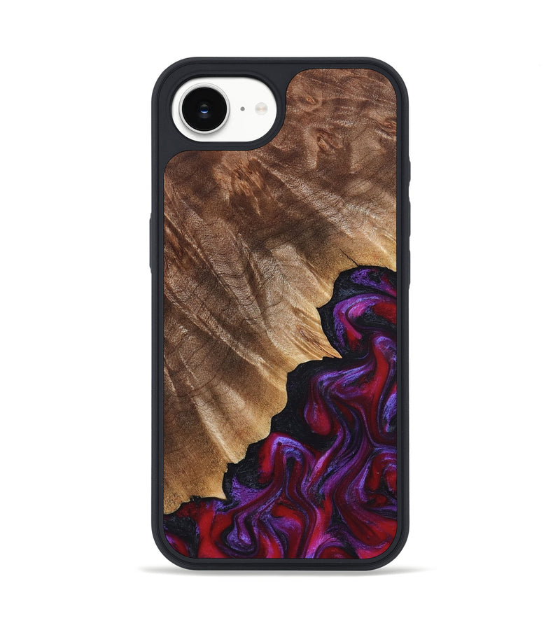 iPhone 16e Wood Phone Case - Jordin (Red, 821823)