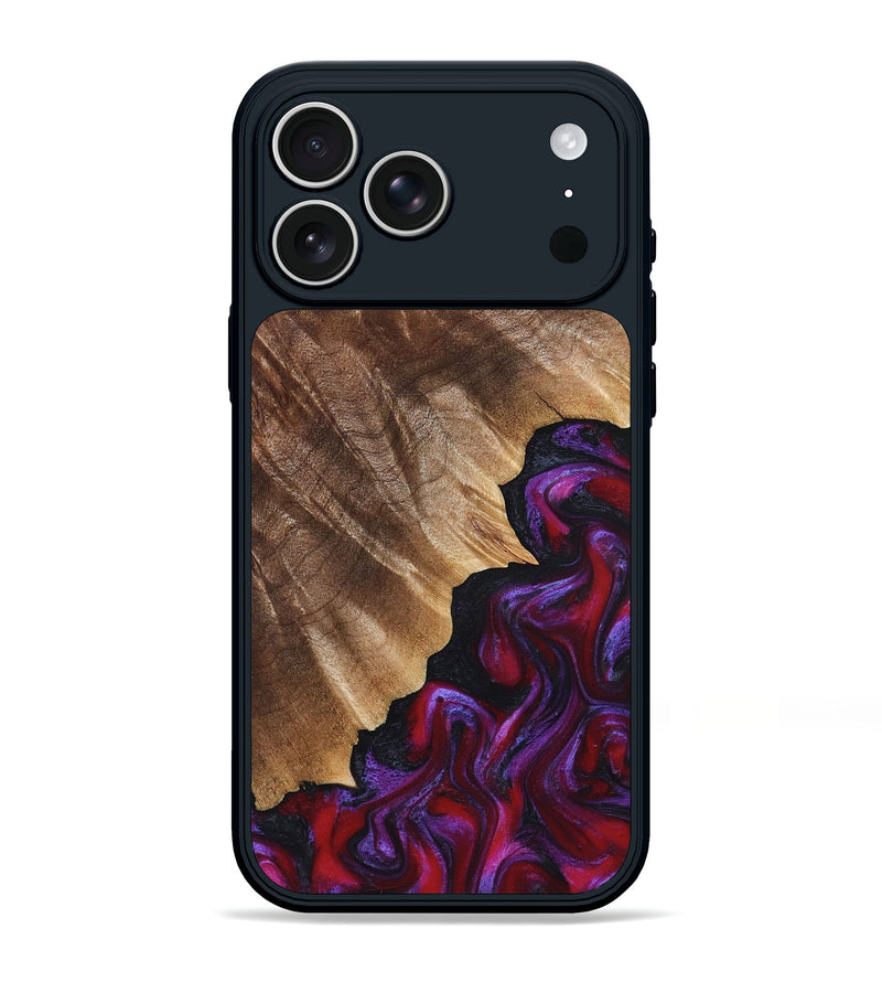 iPhone 17 Pro Max Wood Phone Case - Jordin (Red, 821823)
