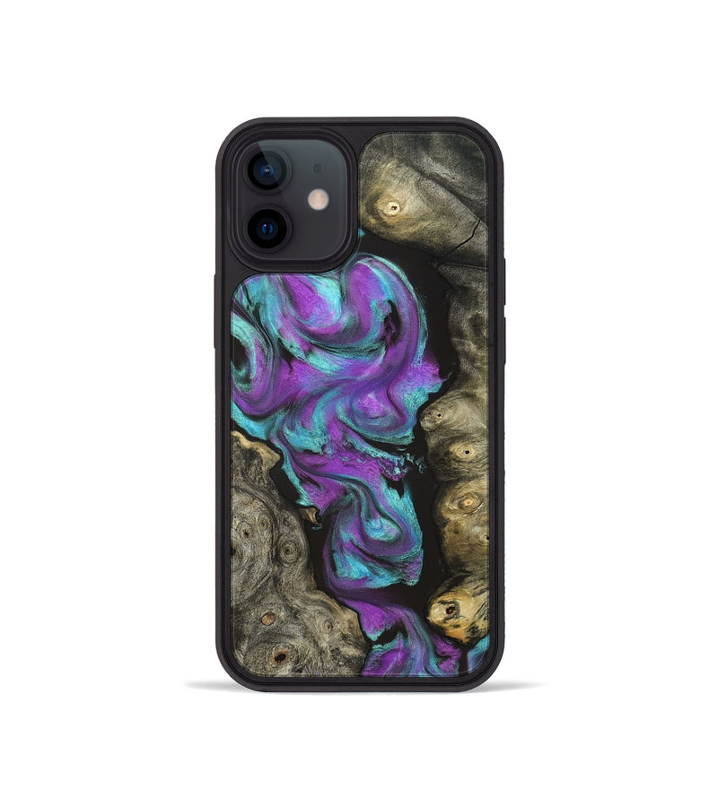 iPhone 12 mini Wood Phone Case - Savanah (Neon, 821827)