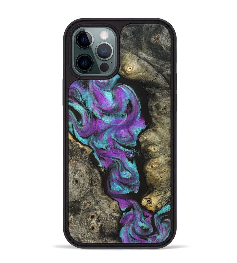 iPhone 12 Pro Max Wood Phone Case - Savanah (Neon, 821827)