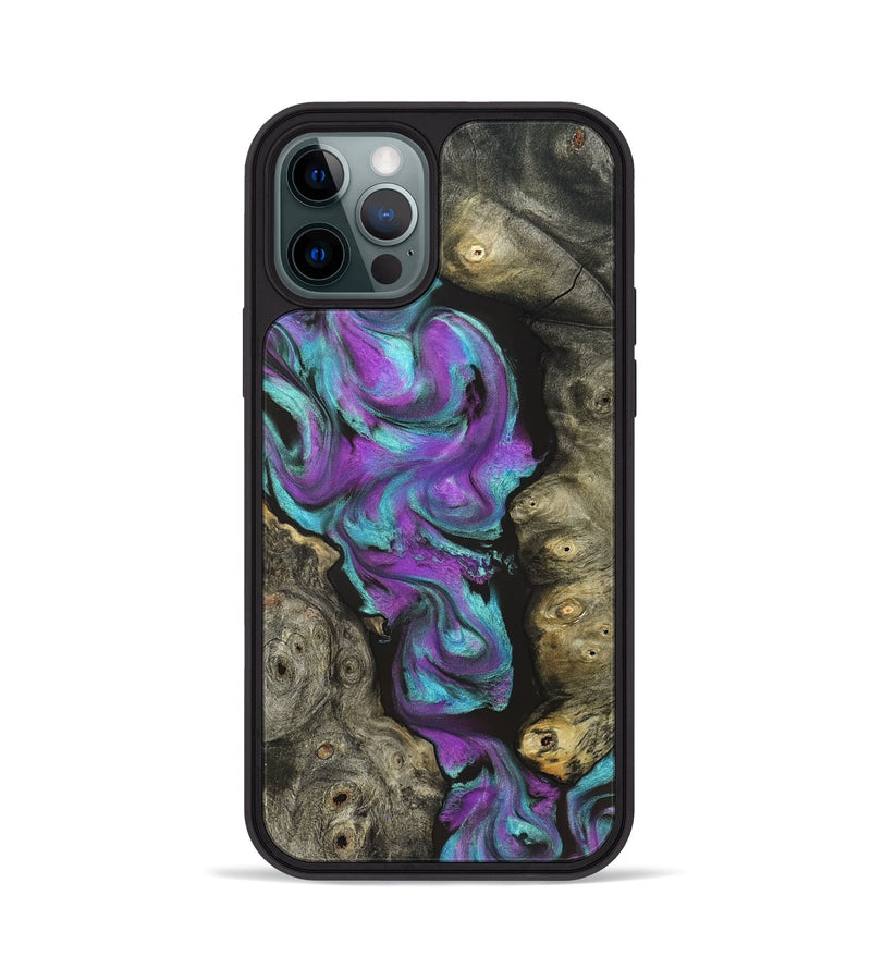 iPhone 12 Pro Wood Phone Case - Savanah (Neon, 821827)