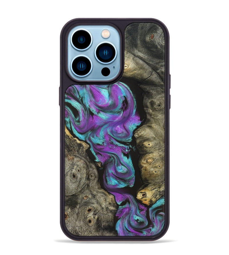 iPhone 14 Pro Max Wood Phone Case - Savanah (Neon, 821827)
