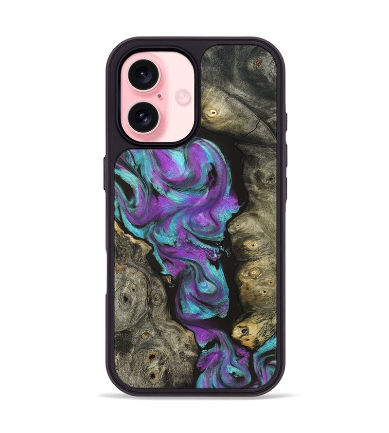 iPhone 16 Wood Phone Case - Savanah (Neon, 821827)