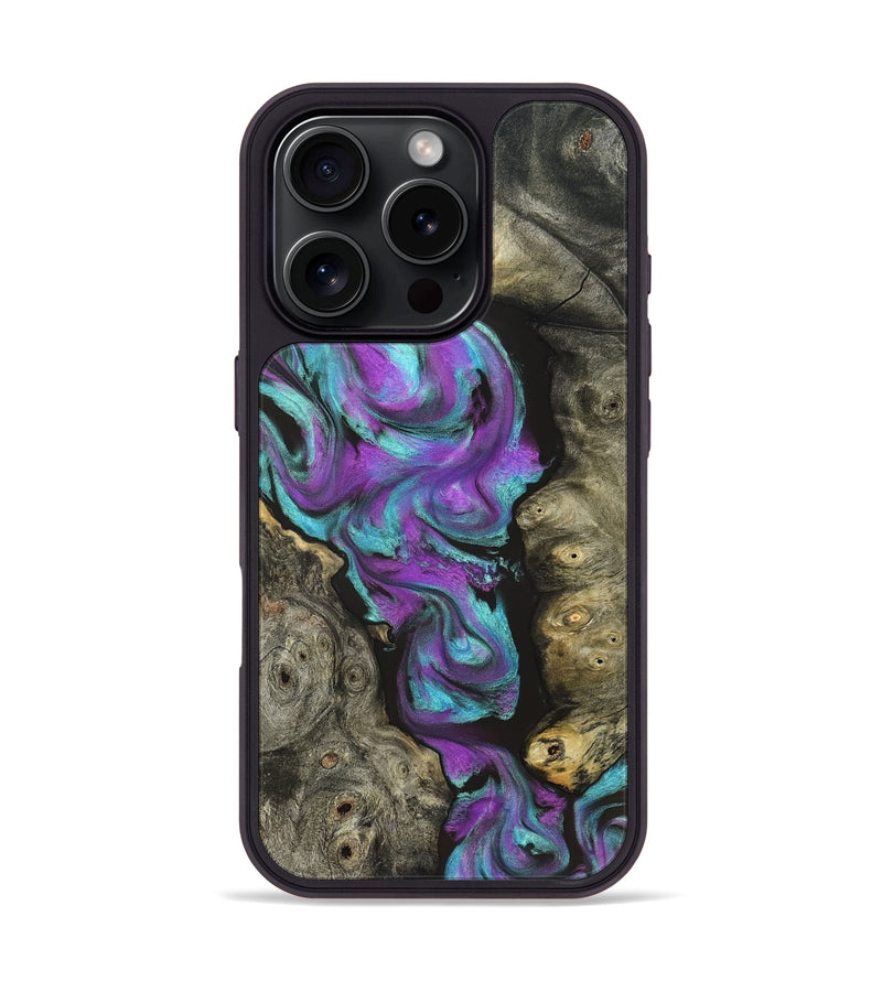 iPhone 16 Pro Wood Phone Case - Savanah (Neon, 821827)