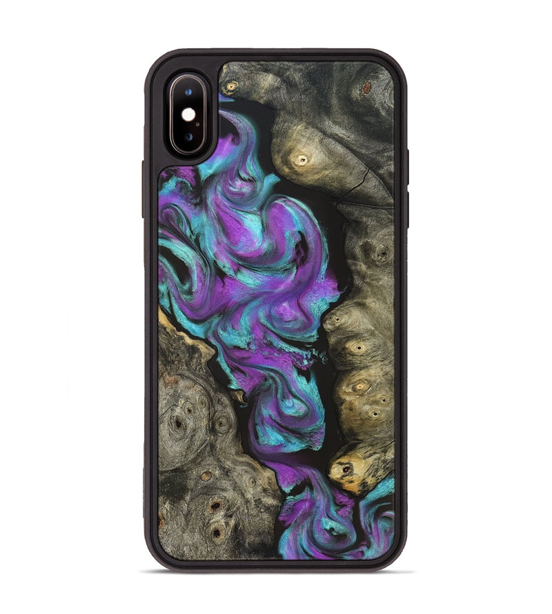iPhone Xs Max Wood Phone Case - Savanah (Neon, 821827)