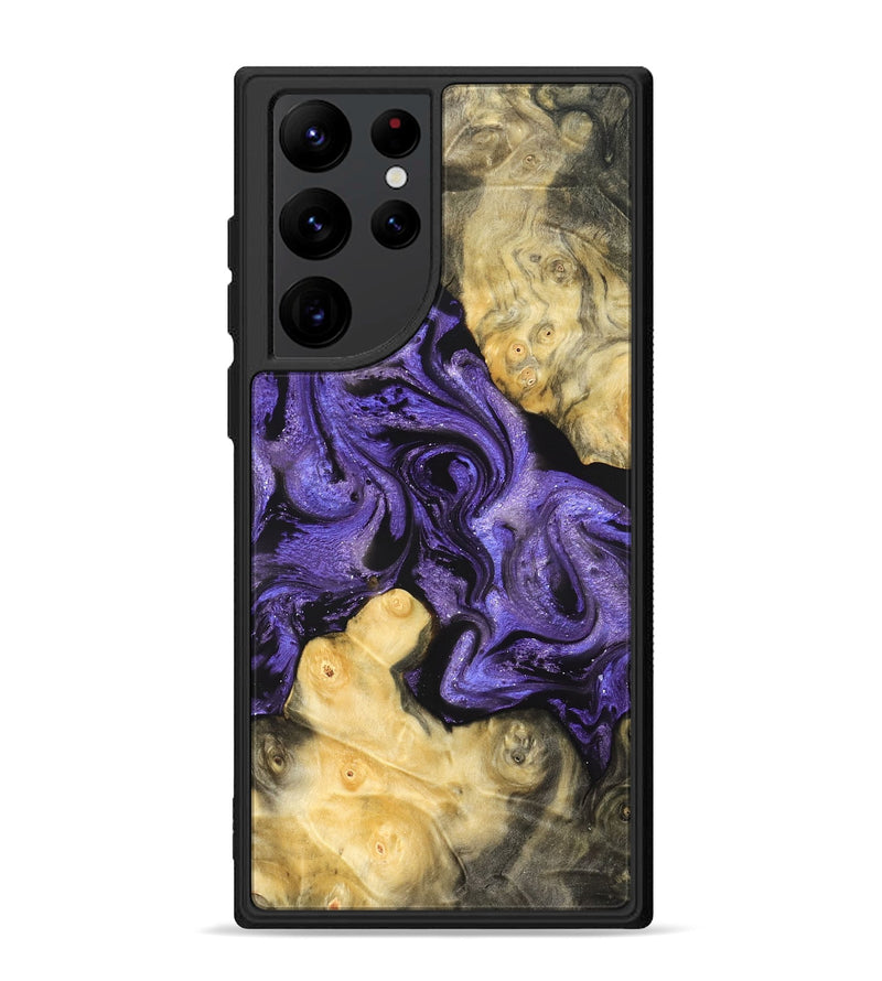 Galaxy S22 Ultra Wood Phone Case - Analia (Purple, 821828)