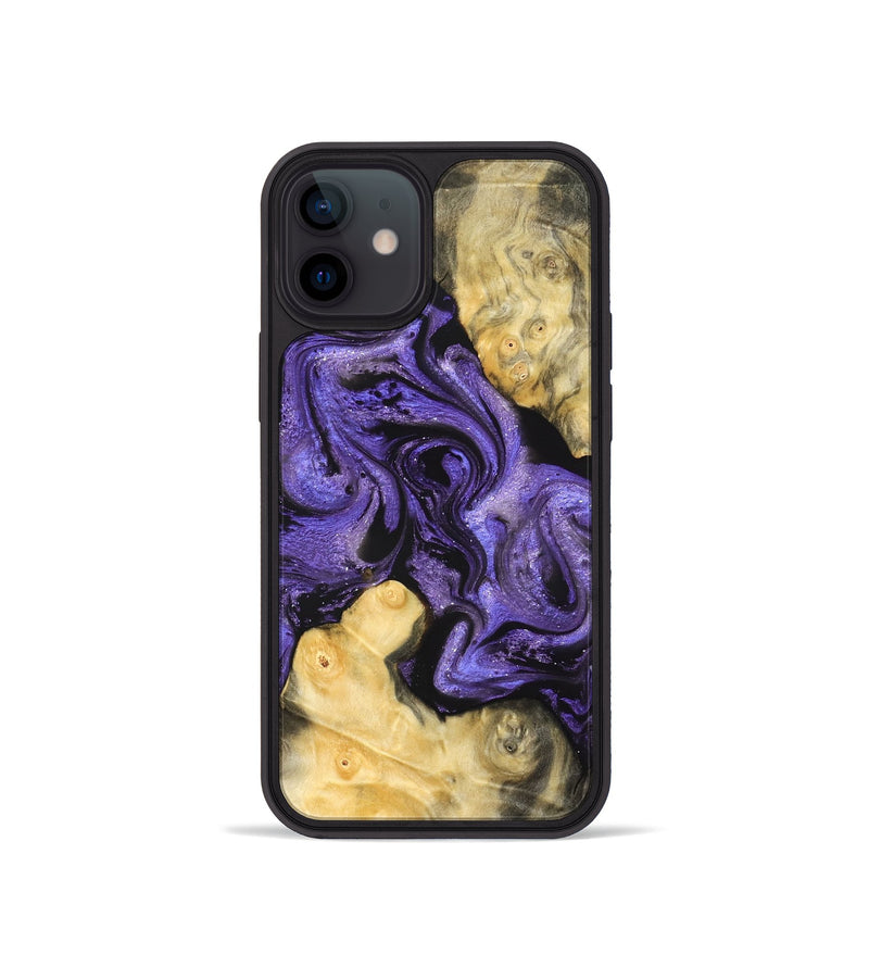 iPhone 12 mini Wood Phone Case - Analia (Purple, 821828)