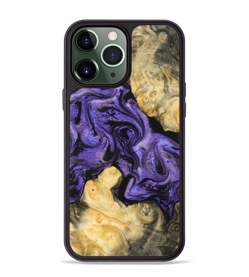 iPhone 13 Pro Max Wood Phone Case - Analia (Purple, 821828)
