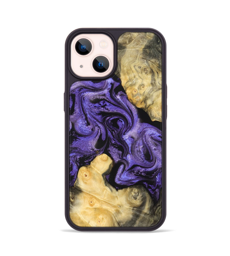 iPhone 14 Wood Phone Case - Analia (Purple, 821828)