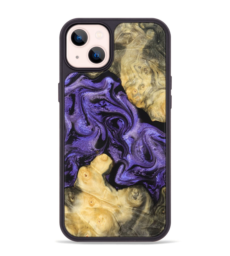 iPhone 14 Plus Wood Phone Case - Analia (Purple, 821828)