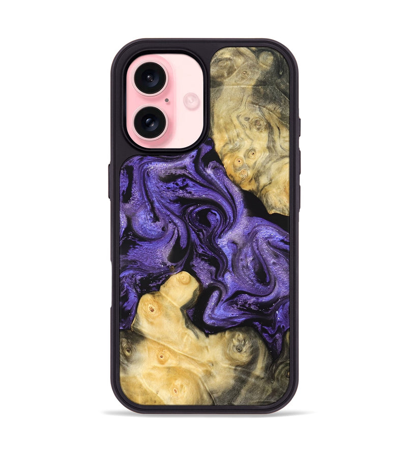 iPhone 16 Wood Phone Case - Analia (Purple, 821828)