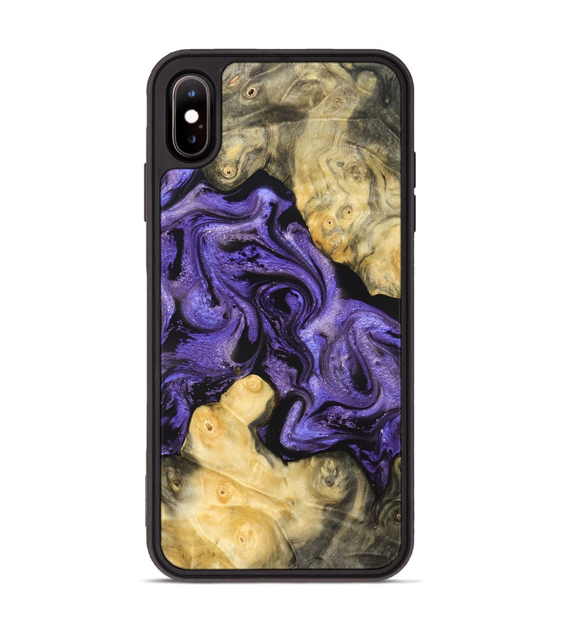 iPhone Xs Max Wood Phone Case - Analia (Purple, 821828)