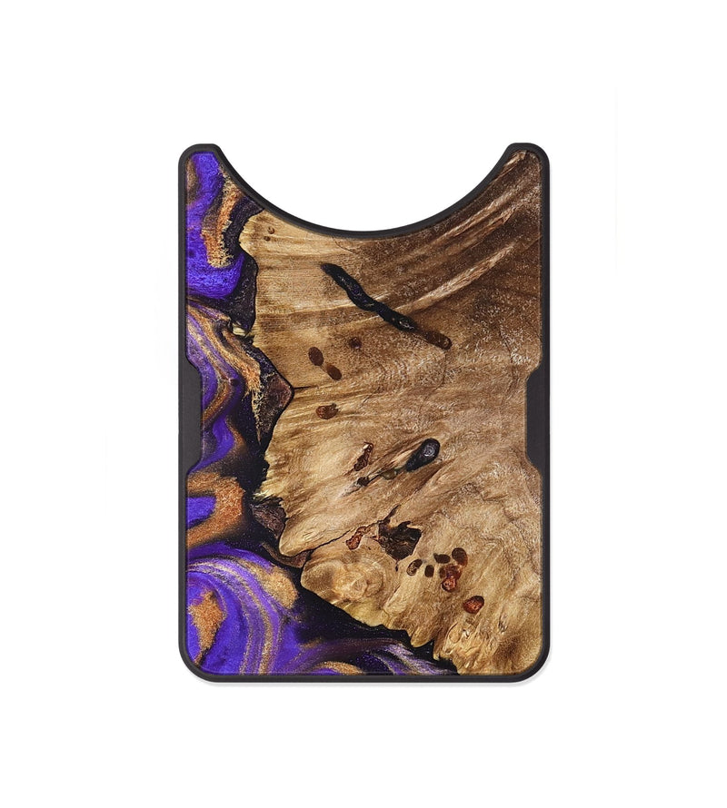 Alloy Wood Wallet - Polly (Purple, 821829)